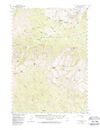 Dead Indian Peak Wyoming Historical topographic map, 1:62500 scale, 15 X 15 Minute, Year 1956