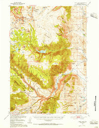 Deep Lake Wyoming Historical topographic map, 1:62500 scale, 15 X 15 Minute, Year 1950
