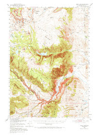 Deep Lake Wyoming Historical topographic map, 1:62500 scale, 15 X 15 Minute, Year 1950