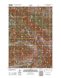Dillworth Bench Wyoming Historical topographic map, 1:24000 scale, 7.5 X 7.5 Minute, Year 2012