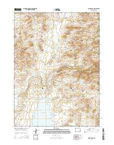 Dodge Ranch Wyoming Current topographic map, 1:24000 scale, 7.5 X 7.5 Minute, Year 2015