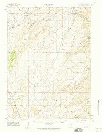 Doty Mountain Wyoming Historical topographic map, 1:62500 scale, 15 X 15 Minute, Year 1957