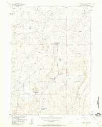 Double Butte Wyoming Historical topographic map, 1:24000 scale, 7.5 X 7.5 Minute, Year 1957