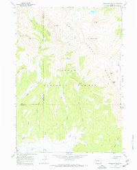 Doubletop Peak Wyoming Historical topographic map, 1:24000 scale, 7.5 X 7.5 Minute, Year 1967