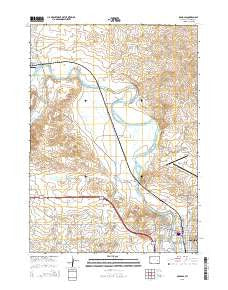 Douglas Wyoming Current topographic map, 1:24000 scale, 7.5 X 7.5 Minute, Year 2015