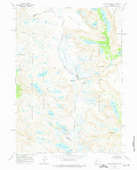 Downs Mountain Wyoming Historical topographic map, 1:24000 scale, 7.5 X 7.5 Minute, Year 1968
