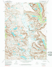 Downs Mountain Wyoming Historical topographic map, 1:24000 scale, 7.5 X 7.5 Minute, Year 1968
