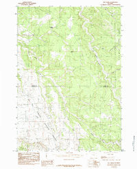 Dry Draw Wyoming Historical topographic map, 1:24000 scale, 7.5 X 7.5 Minute, Year 1984