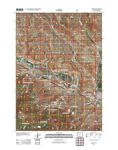 Dubois Wyoming Historical topographic map, 1:24000 scale, 7.5 X 7.5 Minute, Year 2012