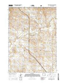 Dugout Creek South Wyoming Current topographic map, 1:24000 scale, 7.5 X 7.5 Minute, Year 2015