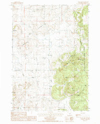 Duling Hill Wyoming Historical topographic map, 1:24000 scale, 7.5 X 7.5 Minute, Year 1984
