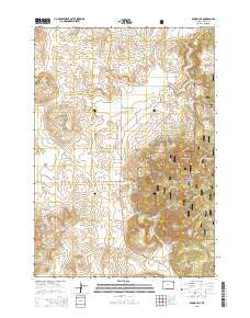 Duling Hill Wyoming Current topographic map, 1:24000 scale, 7.5 X 7.5 Minute, Year 2015