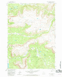 Dundee Meadows Wyoming Historical topographic map, 1:24000 scale, 7.5 X 7.5 Minute, Year 1956