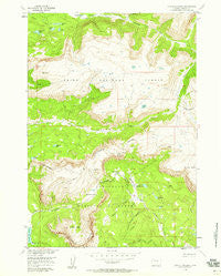 Dundee Meadows Wyoming Historical topographic map, 1:24000 scale, 7.5 X 7.5 Minute, Year 1956