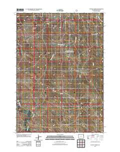 Dupont Creek Wyoming Historical topographic map, 1:24000 scale, 7.5 X 7.5 Minute, Year 2012