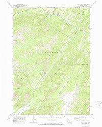 Eagle Creek Wyoming Historical topographic map, 1:24000 scale, 7.5 X 7.5 Minute, Year 1970