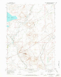 Eden Reservoir East Wyoming Historical topographic map, 1:24000 scale, 7.5 X 7.5 Minute, Year 1968