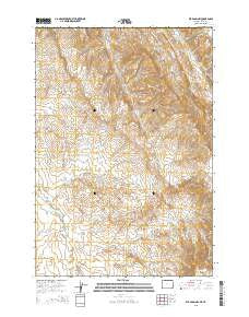 Elk Basin NW Wyoming Current topographic map, 1:24000 scale, 7.5 X 7.5 Minute, Year 2015
