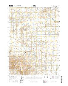 Emigrant Gap NE Wyoming Current topographic map, 1:24000 scale, 7.5 X 7.5 Minute, Year 2015