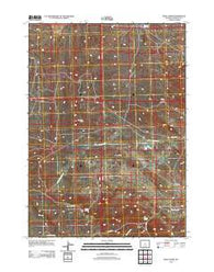 Ervay Basin Wyoming Historical topographic map, 1:24000 scale, 7.5 X 7.5 Minute, Year 2012