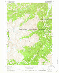 Fall Creek Wyoming Historical topographic map, 1:24000 scale, 7.5 X 7.5 Minute, Year 1970