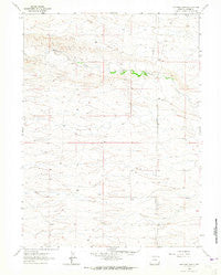 Farthing Ranch Wyoming Historical topographic map, 1:24000 scale, 7.5 X 7.5 Minute, Year 1962