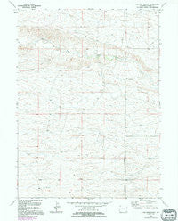 Farthing Ranch Wyoming Historical topographic map, 1:24000 scale, 7.5 X 7.5 Minute, Year 1991