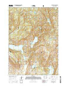 Fayette Lake Wyoming Current topographic map, 1:24000 scale, 7.5 X 7.5 Minute, Year 2015