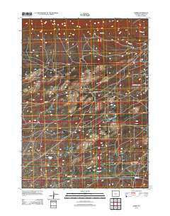 Ferris Wyoming Historical topographic map, 1:24000 scale, 7.5 X 7.5 Minute, Year 2012