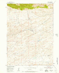 Ferris Wyoming Historical topographic map, 1:24000 scale, 7.5 X 7.5 Minute, Year 1953