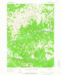 Ferry Peak Wyoming Historical topographic map, 1:24000 scale, 7.5 X 7.5 Minute, Year 1963
