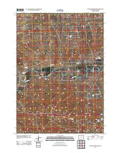 Figure 8 Reservoir Wyoming Historical topographic map, 1:24000 scale, 7.5 X 7.5 Minute, Year 2012