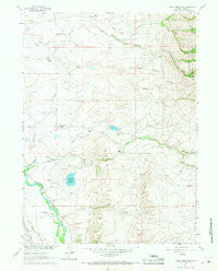 Finley Reservoir Wyoming Historical topographic map, 1:24000 scale, 7.5 X 7.5 Minute, Year 1961