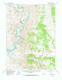 Firehole Basin Wyoming Historical topographic map, 1:62500 scale, 15 X 15 Minute, Year 1966