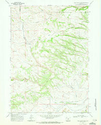 First Water Draw Wyoming Historical topographic map, 1:24000 scale, 7.5 X 7.5 Minute, Year 1968