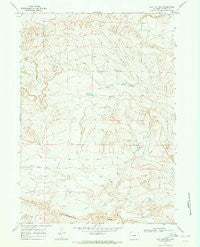 Flat Top Hill Wyoming Historical topographic map, 1:24000 scale, 7.5 X 7.5 Minute, Year 1968