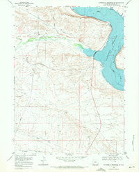 Fontenelle Reservoir SW Wyoming Historical topographic map, 1:24000 scale, 7.5 X 7.5 Minute, Year 1968