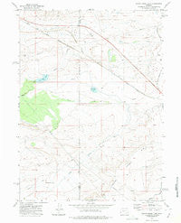 Foote Creek Lake Wyoming Historical topographic map, 1:24000 scale, 7.5 X 7.5 Minute, Year 1971