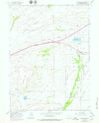 Fort Bridger Wyoming Historical topographic map, 1:24000 scale, 7.5 X 7.5 Minute, Year 1964