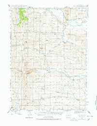 Fort Hill Wyoming Historical topographic map, 1:62500 scale, 15 X 15 Minute, Year 1945