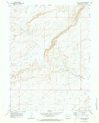 Fort La Clede Wyoming Historical topographic map, 1:24000 scale, 7.5 X 7.5 Minute, Year 1970