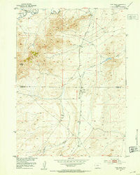 Fort Ridge Wyoming Historical topographic map, 1:24000 scale, 7.5 X 7.5 Minute, Year 1951