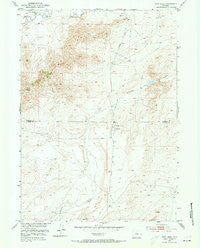 Fort Ridge Wyoming Historical topographic map, 1:24000 scale, 7.5 X 7.5 Minute, Year 1951
