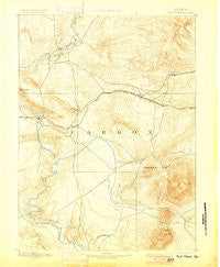 Fort Steele Wyoming Historical topographic map, 1:125000 scale, 30 X 30 Minute, Year 1893