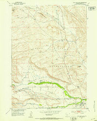 Fort Washakie Wyoming Historical topographic map, 1:24000 scale, 7.5 X 7.5 Minute, Year 1951