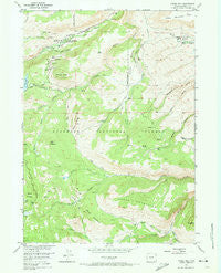 Fossil Hill Wyoming Historical topographic map, 1:24000 scale, 7.5 X 7.5 Minute, Year 1953