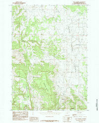 Four Corners Wyoming Historical topographic map, 1:24000 scale, 7.5 X 7.5 Minute, Year 1984