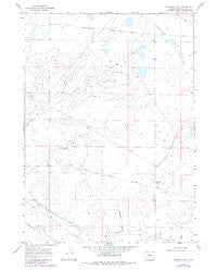 Fourmile Knoll Wyoming Historical topographic map, 1:24000 scale, 7.5 X 7.5 Minute, Year 1968
