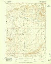 Fourmile Point Wyoming Historical topographic map, 1:24000 scale, 7.5 X 7.5 Minute, Year 1953