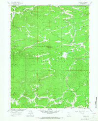 Foxpark Wyoming Historical topographic map, 1:24000 scale, 7.5 X 7.5 Minute, Year 1961